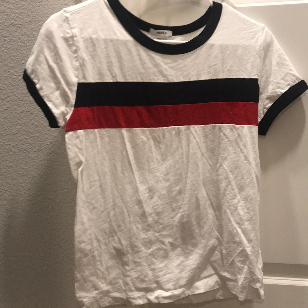 White striped T-shirt